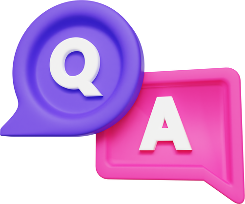 Question and Answer Bubble Chat 3d Illustration